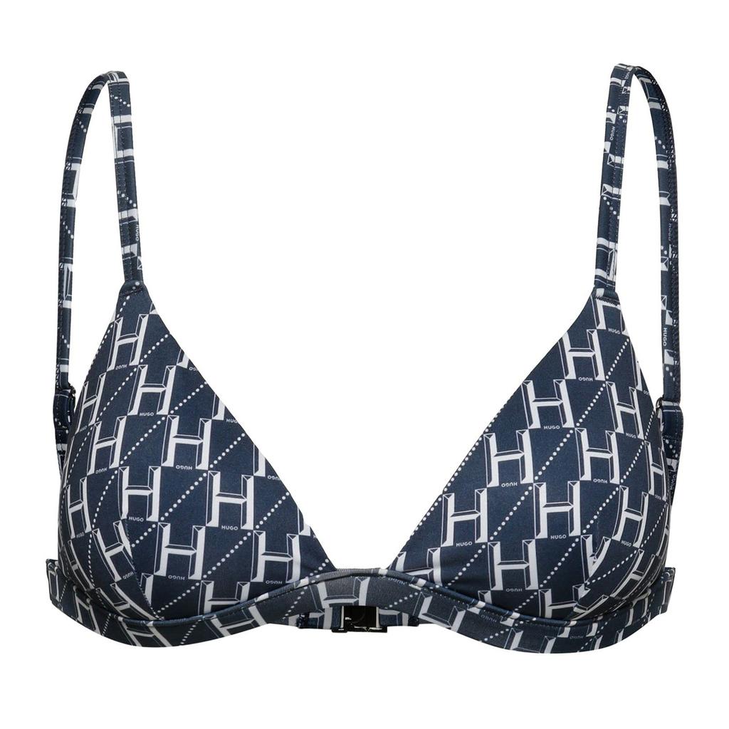Женский/Девичий Бикини-Топ Hugo с Треугольными Чашками и Монограммой