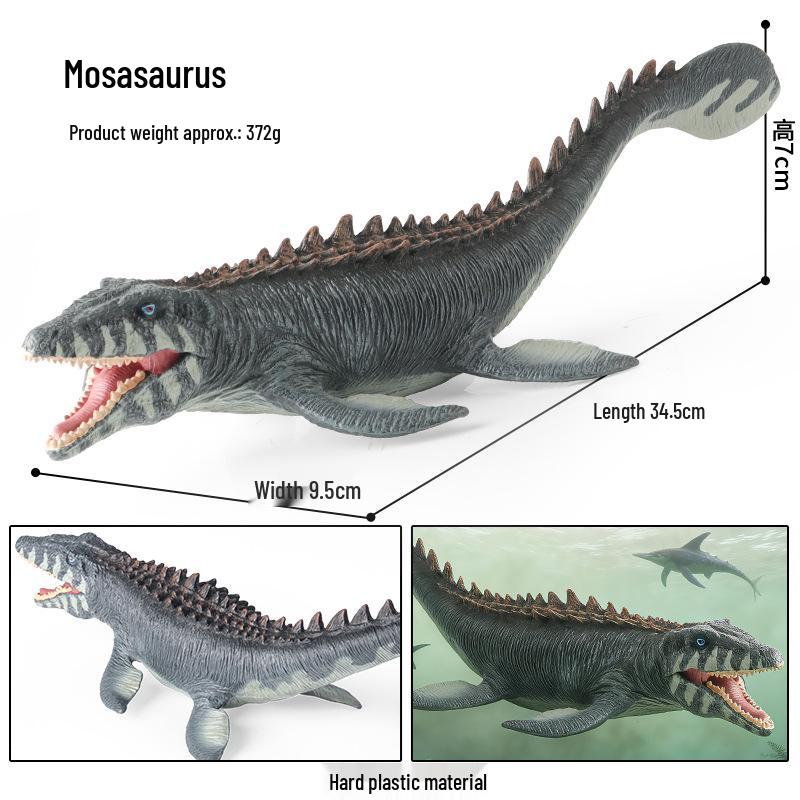 Dinosaur Model Set: T. Rex, Spinosaurus, Mosasaurus, Stegosaurus, Triceratops Cognitive Toys