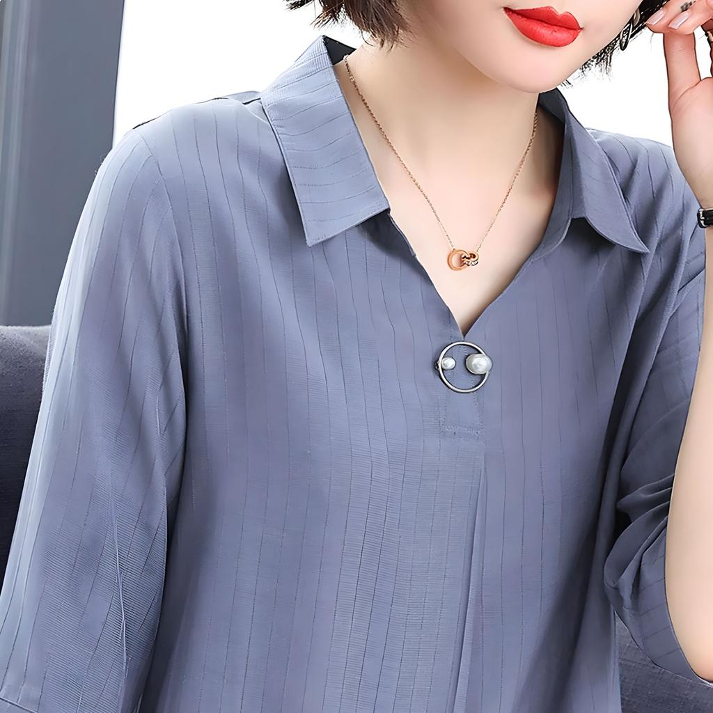 Летние женские рубашки с коротким рукавом, винтажные однотонные длинные свободные женские блузки, повседневный женский топ M-5XL