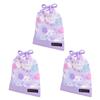 COLORFUL CANDY STYLE Drawstring Lunch with Name Unicorn Fantasy Set of Cute for Elementary Lunch Bags, Medium, No-Gusset, Tag, Water-Repellent,
