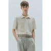Рубашка поло HM Fine Knit Regular Fit светло-бежевого цвета