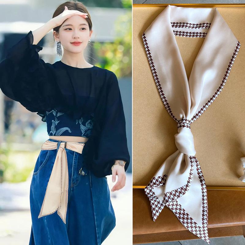Женский модный шарф-пояс 2025: Стильный поясной аксессуар для юбок и джинсов - Длинный, элегантный дизайн с лентой