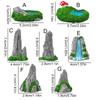 Decorative Mini Rockery Ornament Simulation Waterfall Rocks Micro Landscape Ornaments  Fish Tank