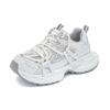 Absorbent film bottom thick sole dad shoes 2025 spring and summer new mesh breathable silver sports shoes casual versatile shoes children
