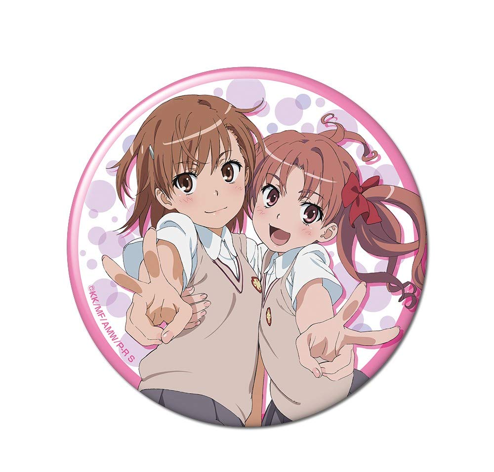 Кан badge (значок) 05 из серии «Определённый научный рельсотрон S» (Мисака Микото и Сираи Куроко)