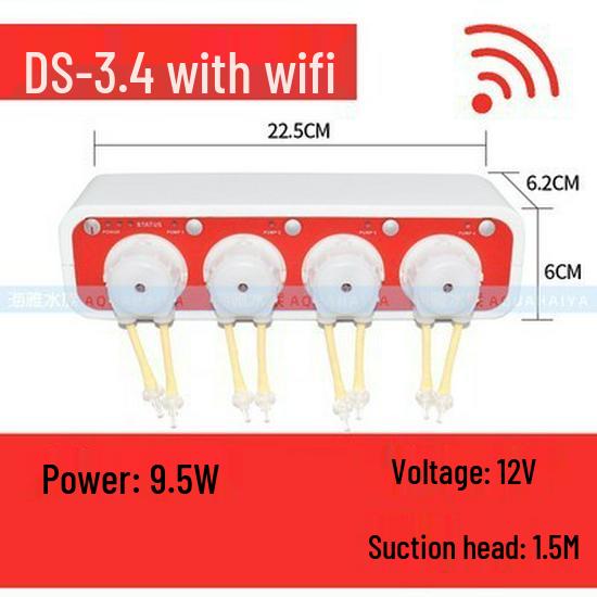 Jebao DP2/3/4 Автоматический перистальтический дозирующий насос для морской воды Расширение (DP3S/DP4S)