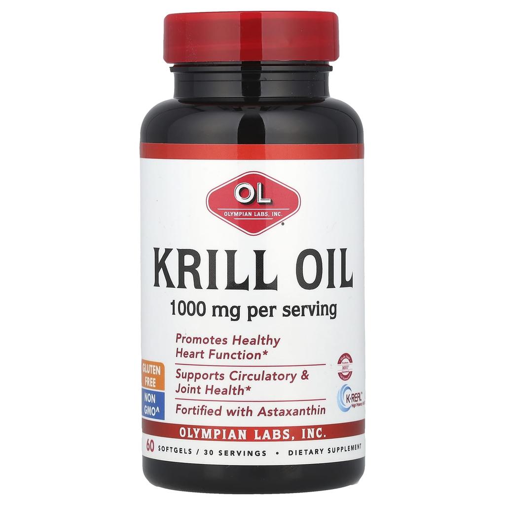 Krill Oil, 1,000Mg, 60 Softgels (500Mg Per Softgel)