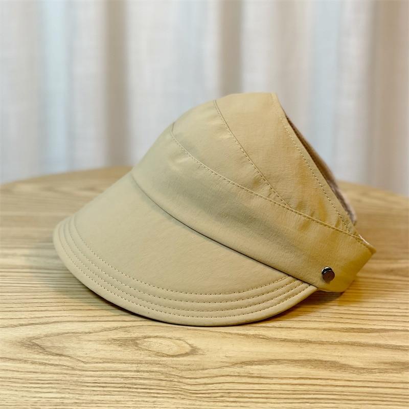 Summer Empty Top Wide Hat Women Anti UV Sunscreen Bucket Sun Hat Female Sun Protection Outdoor Casual Beach Cap Fisherman Hat