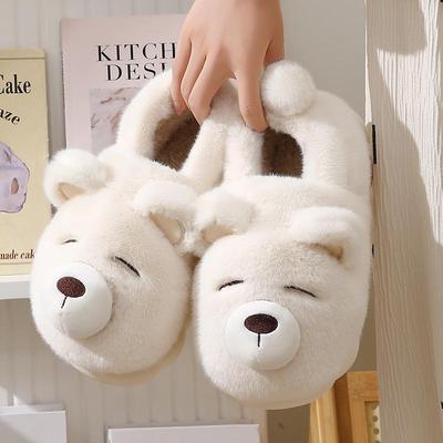 Женские зимние хлопковые тапочки для беременных – с закрытой пяткой, нескользящие, на толстой подошве, с теплым плюшем для дома и улицы