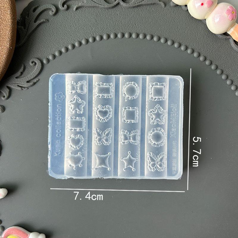 3D Фруктовый силиконовый молд для ногтей Сладкие лепестки цветов Ногти феи Шаблоны DIY Декор для нейл-арта Шаблон для маникюра для нейл-шармов