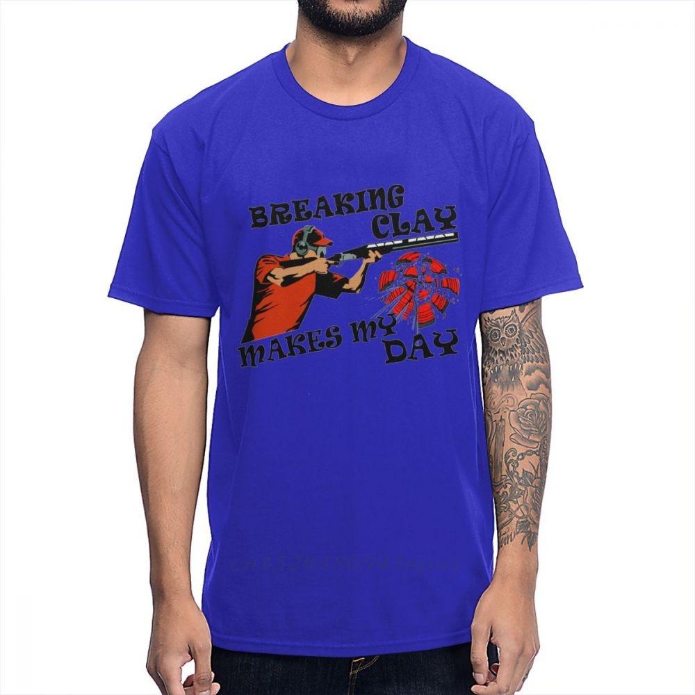 Man Leisure Clay Trap Shooting For Skeet Shooting Fans T Shirt Round Neck Comfortable Cotton Anime Homme Tshirt