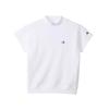 Champion TECH Short Sleeve Mock Neck Shirt UV Logo Print WEAVE® (W-BG306-010-M), Heat-Shielding, Protection, Quick-Drying, One-Point
