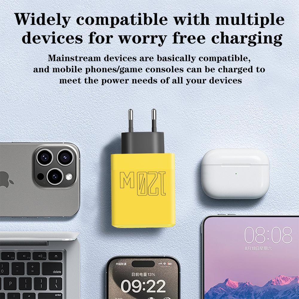 Всего 120 Вт 4 порта USB Type C зарядное устройство быстрая зарядка мобильный телефон адаптер для iPhone Samsung Xiaomi быстрая зарядка 3.0 настенное зарядное устройство