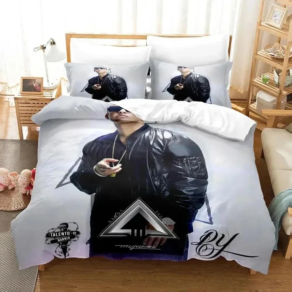 3D Печать Daddy Yankee Комплект постельного белья Печатный комплект постельного белья с наволочкой Покрывало для кровати Мягкое постельное белье размера Queen King для дома