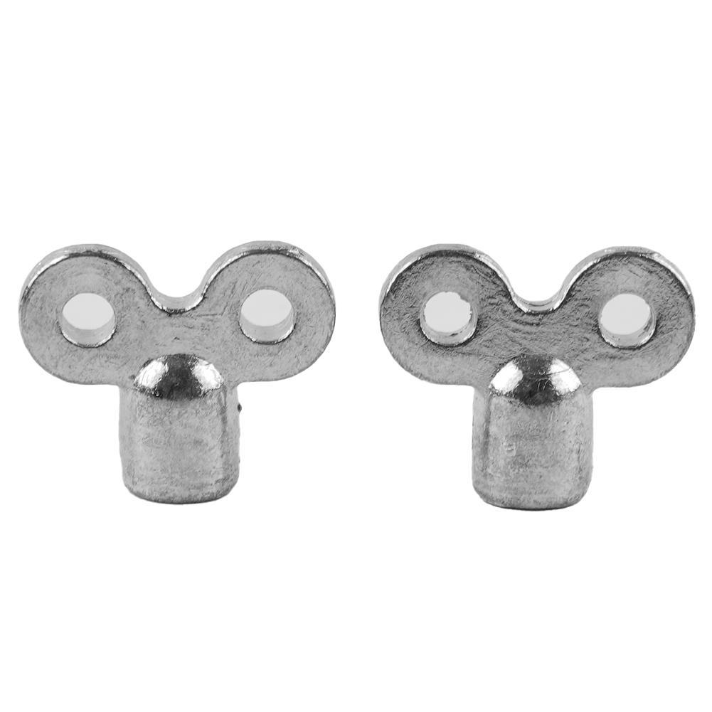 2 шт. Ключ выпускного клапана Небьющийся материал Серебряный квадратный гнездовой ключ KTY