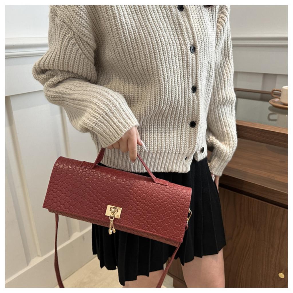 Персонализированный нишевый дизайн, повседневный западный стиль, простое на одно плечо, повседневный тренд, женская сумочка, модная маленькая квадратная сумка