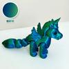 Мини Многосуставная Подвижная 3D-печатная Игрушка Пони Милая Рельефная Сенсорная Фигурка Украшение для Дома Офиса Настольное Украшение Детский Подарок