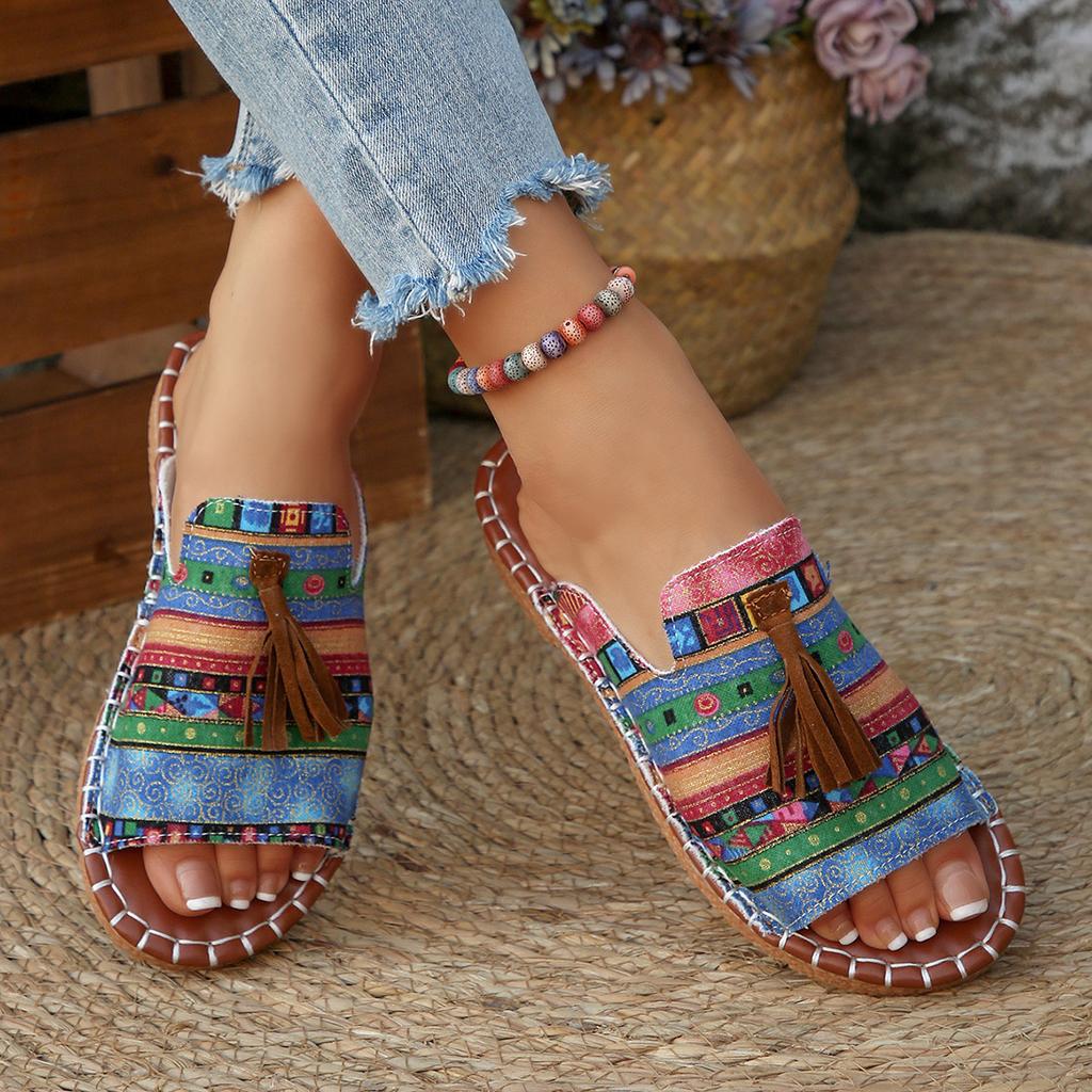 Женские повседневные пляжные праздничные роскошные сандалии 2025 лето новая мода уличные сандалии на плоской подошве сандалии с открытым носком женская обувь для женщин