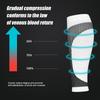 1 пара компрессионных рукавов для голени для женщин и мужчин, носки-фиксаторы голени для снятия боли и лечения варикозного расширения вен на ногах.
