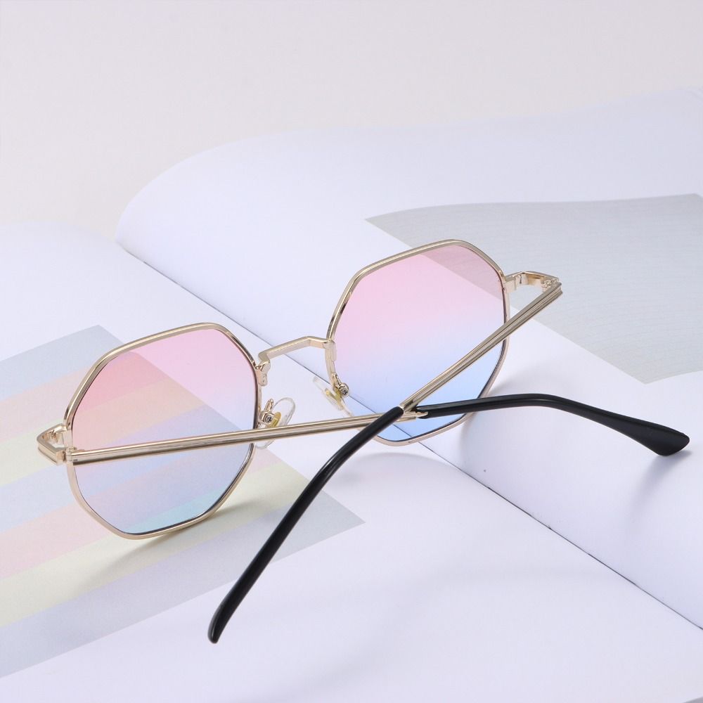 Аксессуары для весенних каникул, многоугольные солнцезащитные очки, мужские солнцезащитные очки, шестиугольные солнцезащитные очки для женщин