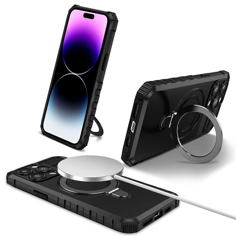 Применимо к чехлу для мобильного телефона iPhone17ProMax Magsafe fulcrum магнитный кронштейн-присоска Apple 16 противоударный защитный чехол