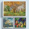 Набор для вышивки крестом «Пейзаж» из эко-хлопка 14CT, полная вышивка, AU