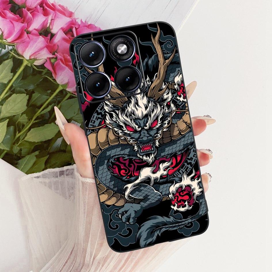 For Funda Motorola Edge 70 Fusion 2026 Phone Case New Fashion Flower Bow Soft Black Silicone Cover For Moto Edge 70Fusion+ Cases