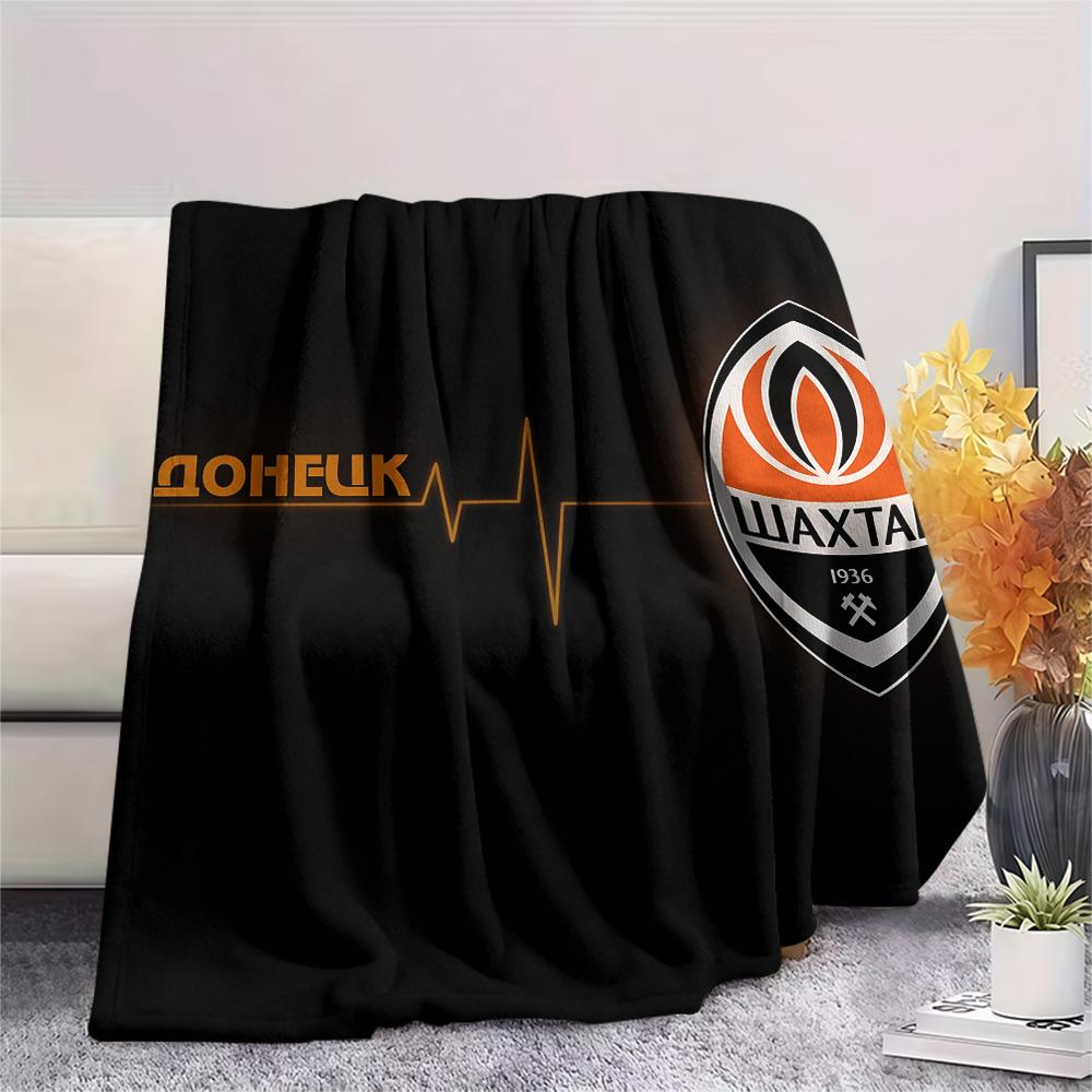 ФК Шахтер Донецк  Плед из фланели с принтом, Высокое качество, Удобный для всех сезонов, Домашний декор, Тепло и комфорт