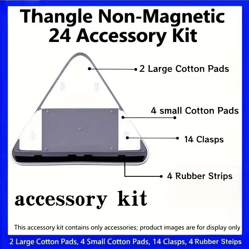 Магнитный двусторонний набор аксессуаров для чистки окон | Универсальный для стекла 3-10 мм, Не требует питания, Портативный дизайн, Для высотных жилых зданий