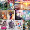 5D DIY Diamond Painting Landscape People and Animals Diamond Embroidery Cross Stitch Kit Full Rhinestone Mosaic Home Decor