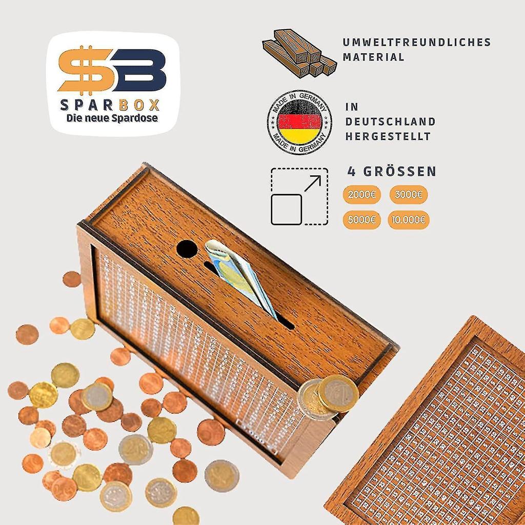 Wood Bank For Money Saving Kids Adults Money Bank Money Box With Counter