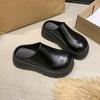 New Summer Women's Closed Toe Slippers Fashion Platform Sandals Home Mute Anti-slip Slides Outdoor Beach Street Sandal for Women