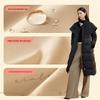 Aiyilai Women's Elegant Trench Style Waist-Cinching Down Coat