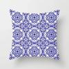 Blue White Porcelain Print Cushions Case Bohemian Style Mandala Geometry Pillows Case Modern Fashion Sofa Chairs Throw Pillows