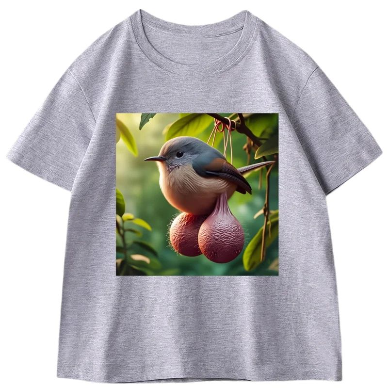 Ball Bird Gag Unisex Unisex Fun Roundneck Loose Shortsleeve Tshirt Streetwear Casual Highquality Tshirt Y2k Fashion Clothes