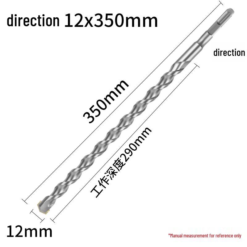 Сверло ударное 4-зубое с квадратным хвостовиком для бетона, сверло 2-зубое с круглым хвостовиком для расширения отверстий 150 мм