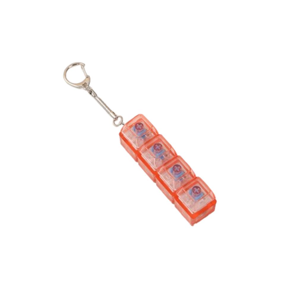 Transparent Shaft Crystal Keycap Pendant Funny Mechanical Keyboard Keychain  Holiday Gift