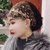 Цветы Шапка-бини Кружевная Молитвенная шапка Модная Мусульманская шапочка Женская