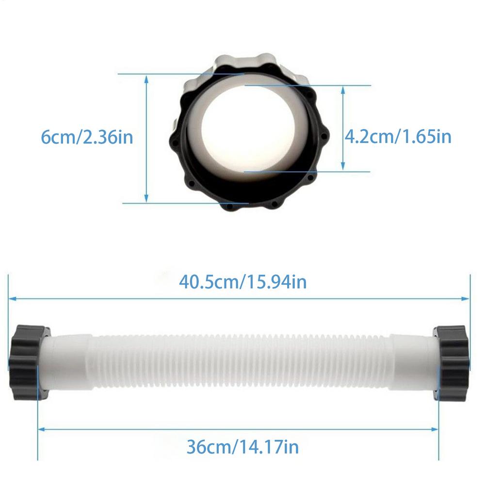 Pool Sand Filter Pump Hose-11535 Interconnecting Hose Replacement For Sand Filter Pumps & Saltwater Systems 40/150cm