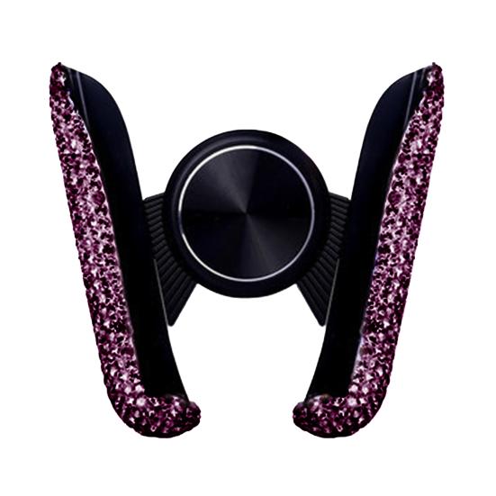 Мини-гибкий стабильный блестящий горный хрусталь автомобильный держатель для телефона с вентиляционным отверстием подставка