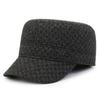 Men's Fall and Winter Cold Warm Diamond Tweed Hat Middle-aged and Elderly Outdoor Thickened Ear Protection Flat Cap