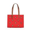 Tory Burch T Monogram Embroidered Rabbit Pattern Tote Bag Shopping Bag Shoulder Leather Trim Handbag Women tote 143382-601