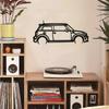 1PC 1PC Silhouette Metal Wall Art , Mini Cooper Metal Wall Art ,Garage Sign Wall Hanging Home