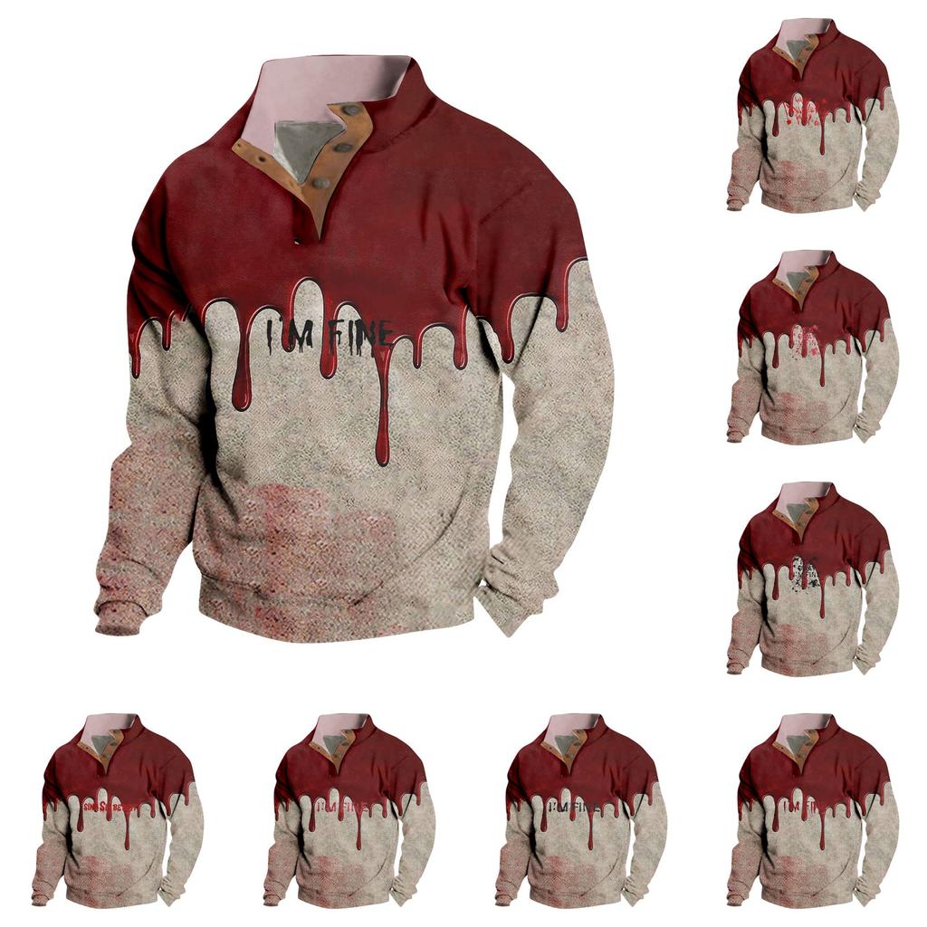 Весенне-осенняя мужская толстовка с воротником-стойкой на открытом воздухе, повседневные свитера, топы
