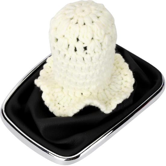 Вязаный чехол на ручку переключения передач, Универсальный милый ручной работы клубничный бохо автомобильные аксессуары для женщин, Чехол на ручку переключения передач, Автомобильный интерьер, Подходит для автомобиля