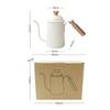 650ML Hand Brewed Coffee Pot Long Narrow Spout Handle Stainless Steel Kettle Camping Tableware Teapot Coffee Brewing Accessories