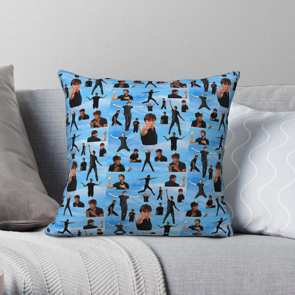 Zac Efron Bet On It High School Square Pillowcase Polyester Linen Velvet Pattern Decorative Throw Pillow Case Car Cushion Cover