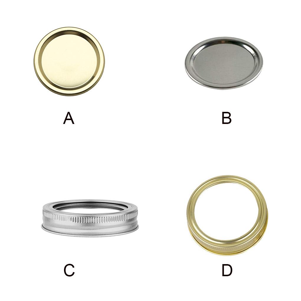 Mouth Covers Tinplate Split Type Good Sealing Performance Canning Lids Widely Used Classic Color Storing Spices Candie Biscuits