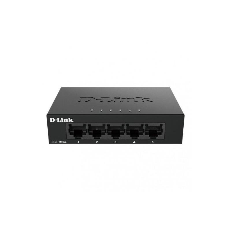 D-Link Switch 5 Gigabit Ports 10/100/1000 Mbps-DGS-105GL