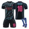 Manchester City 2324 Two Champions League Edition Adults Children's Student Training Set Jersey Athletic Wear Men's Women's Football